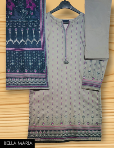 Sadabahaar Printed Cotton Lawn 3 pc suit LN736H