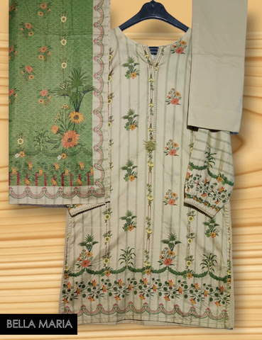 Sadabahaar Printed Cotton Lawn 3 pc suit LN736E
