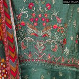 Sadabahaar Embroidered Lawn 3 pc suit LN793