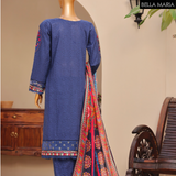 Sadabahaar Embroidered Lawn 3 pc suit LN794