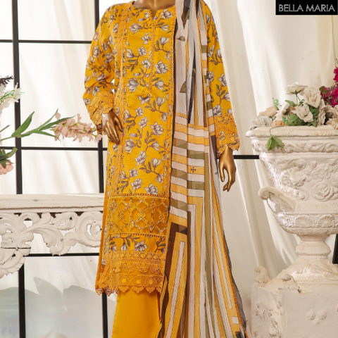 Sadabahaar Formal cotton 3 pc suit LN797