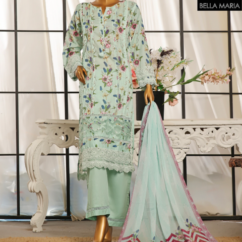 Sadabahaar Formal cotton 3 pc suit LN796