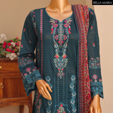 Sadabahaar Embroidered Lawn 3 pc suit LN790