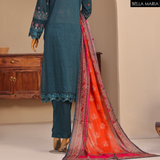 Sadabahaar Embroidered Lawn 3 pc suit LN790