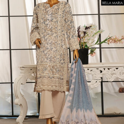 Sadabahaar Formal cotton 3 pc suit LN795