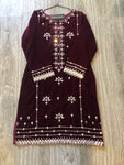 Sadabahar Velvet kurti C