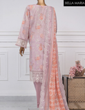 Sadabahaar Embroidered Lawn 3 pc suit LN256