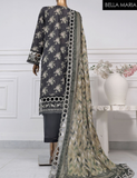 Sadabahaar Embroidered Lawn 3 pc suit LN254