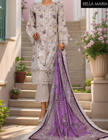 Sadabahaar Embroidered Lawn 3 pc suit LN251