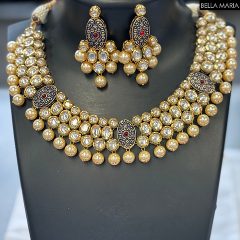 Real Kundan Necklace Set #8