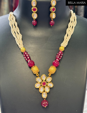Real Kundan Necklace Set #5