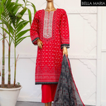 Sadabahaar Bandhani Lawn 3 pc suit LN775