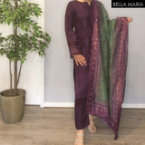 Sadabahaar Schiffli 3 pc suit LN739