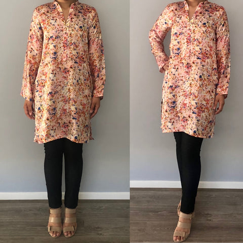 Printed Silk Kurti #10