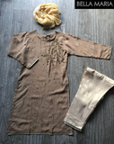 Girl's Silk Kurti and Pant Set #4