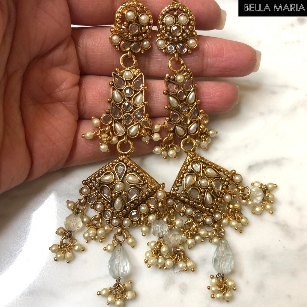 Long Hyderabadi Earrings 1