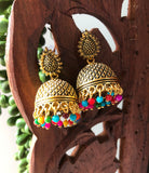 Colourful small jhumka