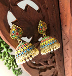 Colourful big jhumka